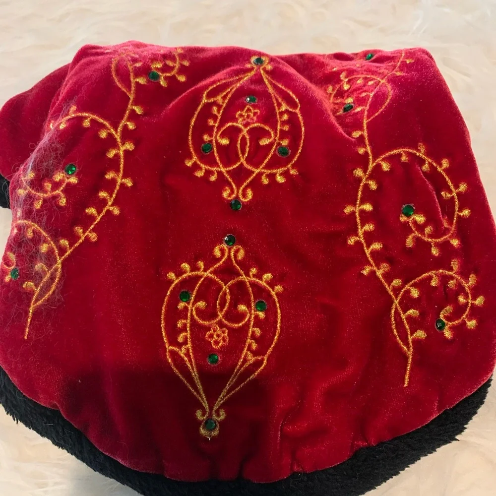 Gorgeous, Royal Red embellished pet sweater!